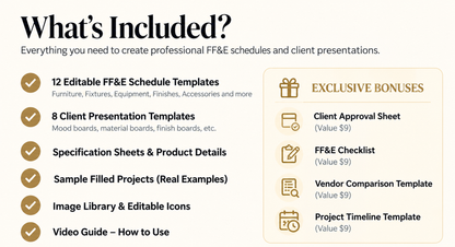 Interior Design FF&E Toolkit
