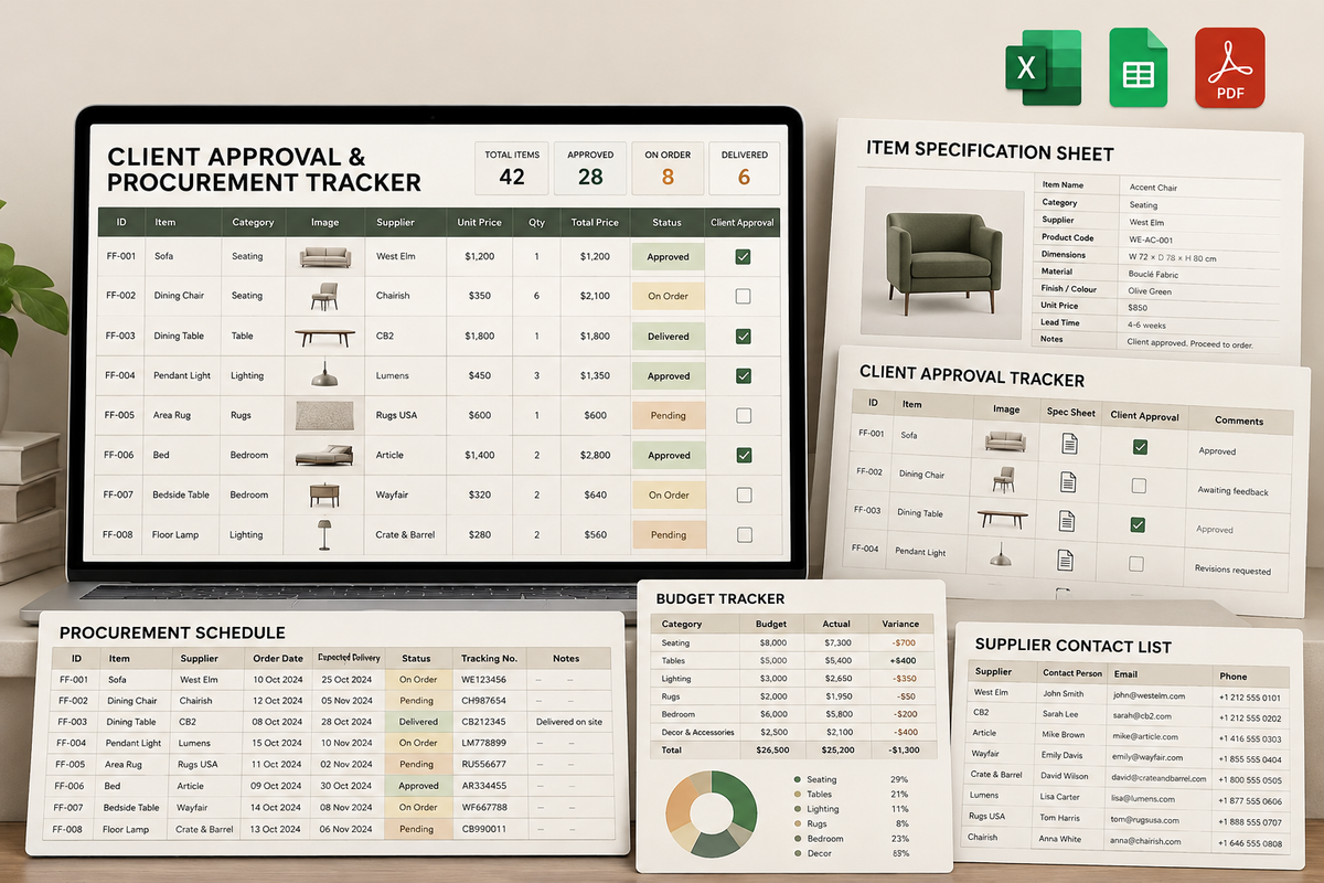 Client Approval & Procurement Tracker