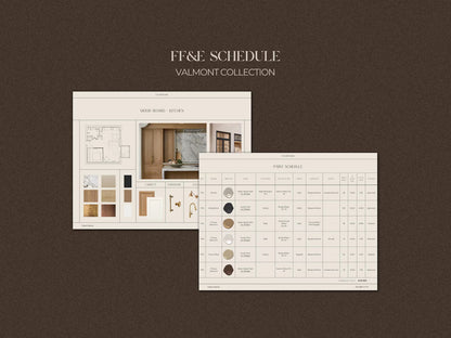 Schedule Template Bundle for Interior Designers