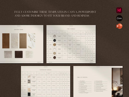 Schedule Template Bundle for Interior Designers